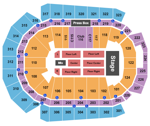 Wells Fargo Arena Brooks & Dunn Seating Chart